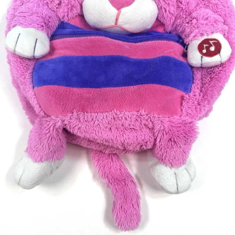 Pink Plush Cat Backpack Y2K Kids Senior Year Kiddie Backpack Trend Jay Franco